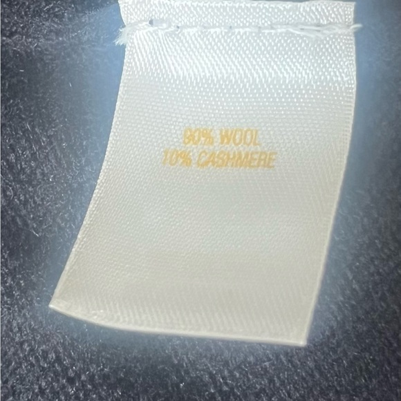 Kate Spade Black Wool Top with Rhinestone Bow Accent - Picture 5 of 6